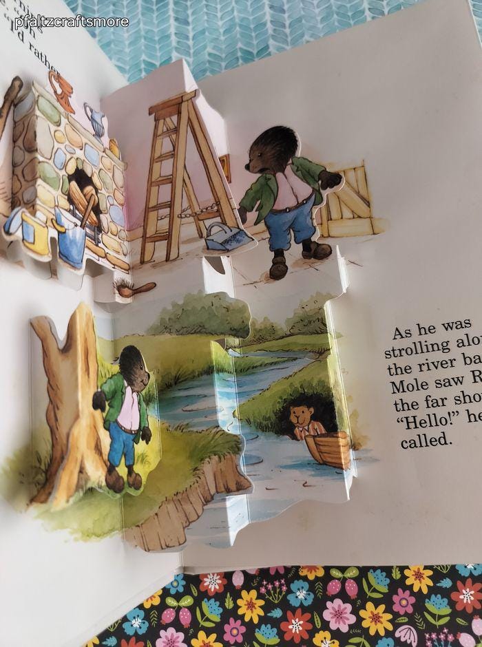 Vintage 1988 the Wind in the Willows: the River Bank Pop-up Book ...