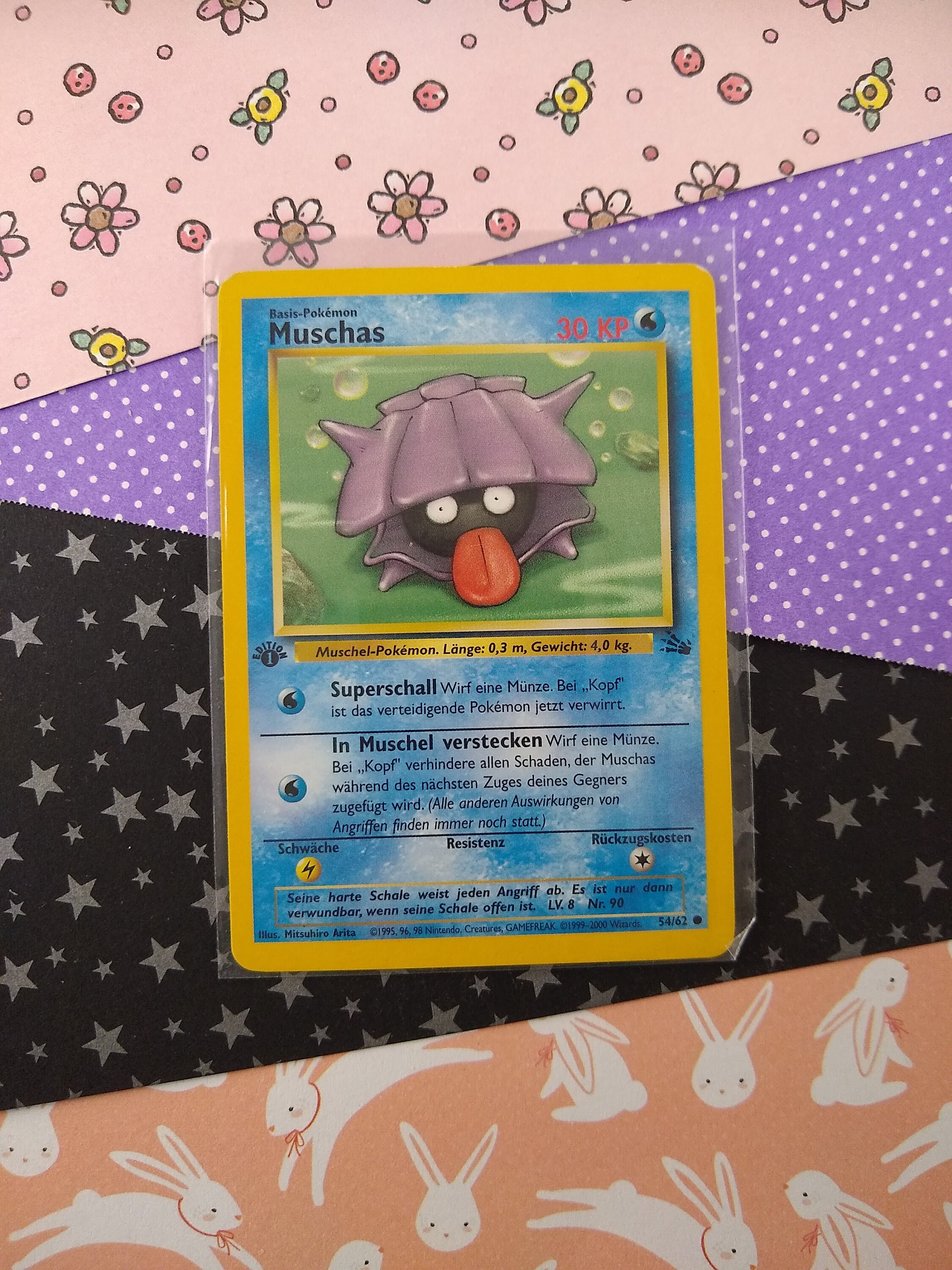  Pokemon - Shellder (54) - Fossil - 1st Edition : Toys