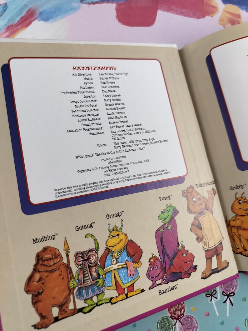 Vintage 1985 World of Teddy Ruxpin: All About Bears Hardcover Book ...