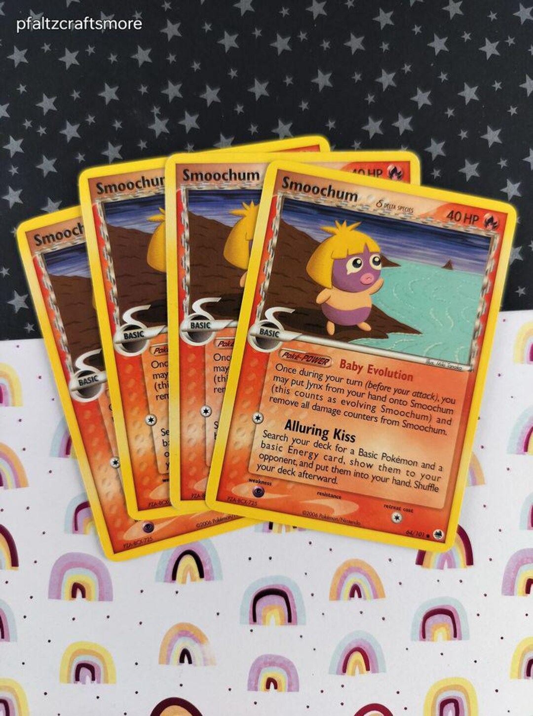 smoochum pokemon card value 54/64 Neo Revelation Common Near Mint Psychic. Smoochum - EX Unseen Forces