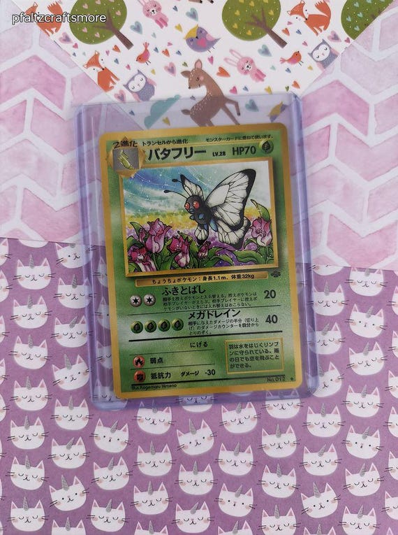 pokemon card butterfree Custom Painted [Fire]2 Butterfree 2002 Legendary Collection #21