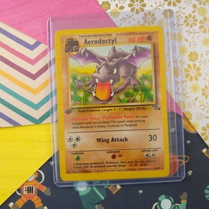 Pokemon Card Aerodactyl 16/62 Fossil 1st 1st Edition DE German NM