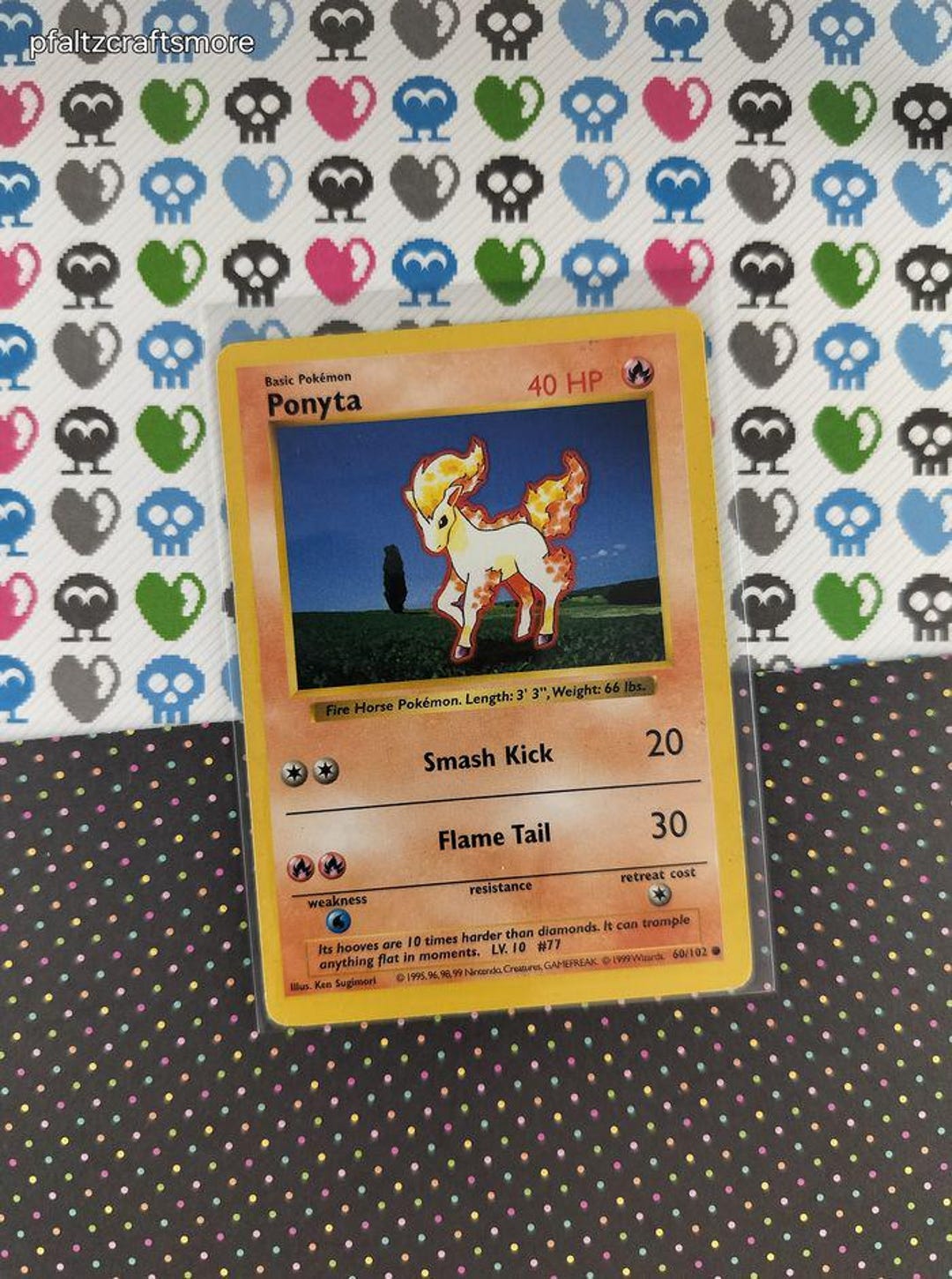 Vintage Common - Shadowless Ponyta Base Set Pokemon Card 60/102 - LP - Etsy Vintage Common - Shadowless Ponyta Base Set Pokemon Card 60/102 - LP - Etsy