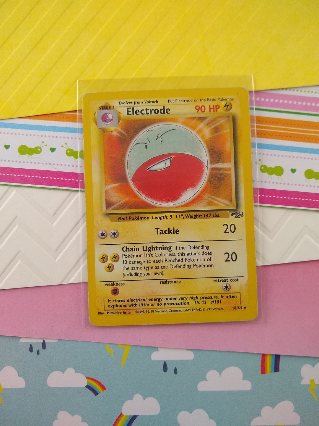 Vintage Rare Electrode Jungle Nonholo Pokemon Card 18/64 Etsy