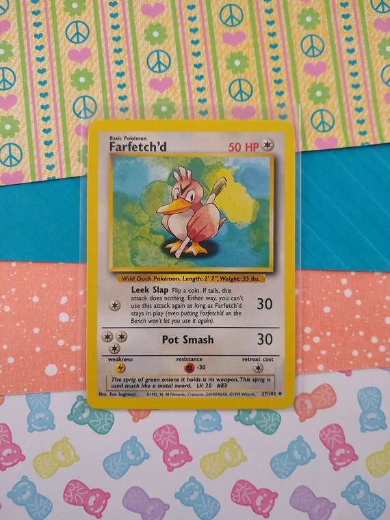 Card Farfetch'd 27/102 Pokemon Original