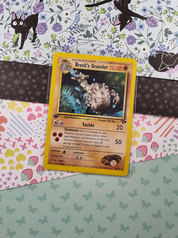 Vintage Uncommon - 1st Edition Brock's Graveler Gym Challenge Non-holo Pokemon  Card 34/132 - VG - Etsy