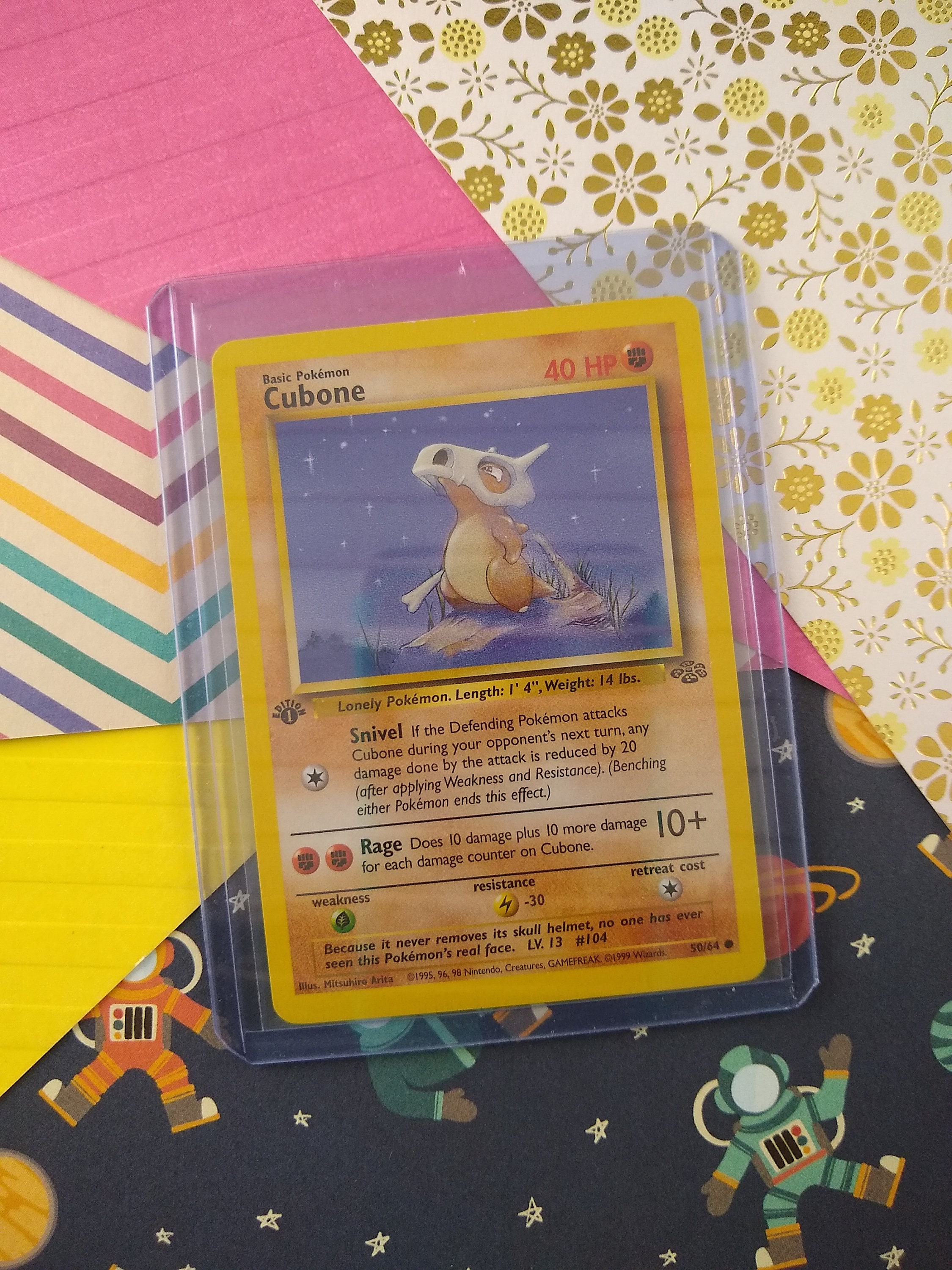1995 cubone pokemon card 151 PokeArtica AI Artwork Custom Card main image 0