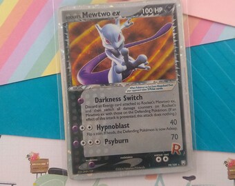 Pokemon Mewtwo EX HP 170 Black Foil Fan Art Card 98/99