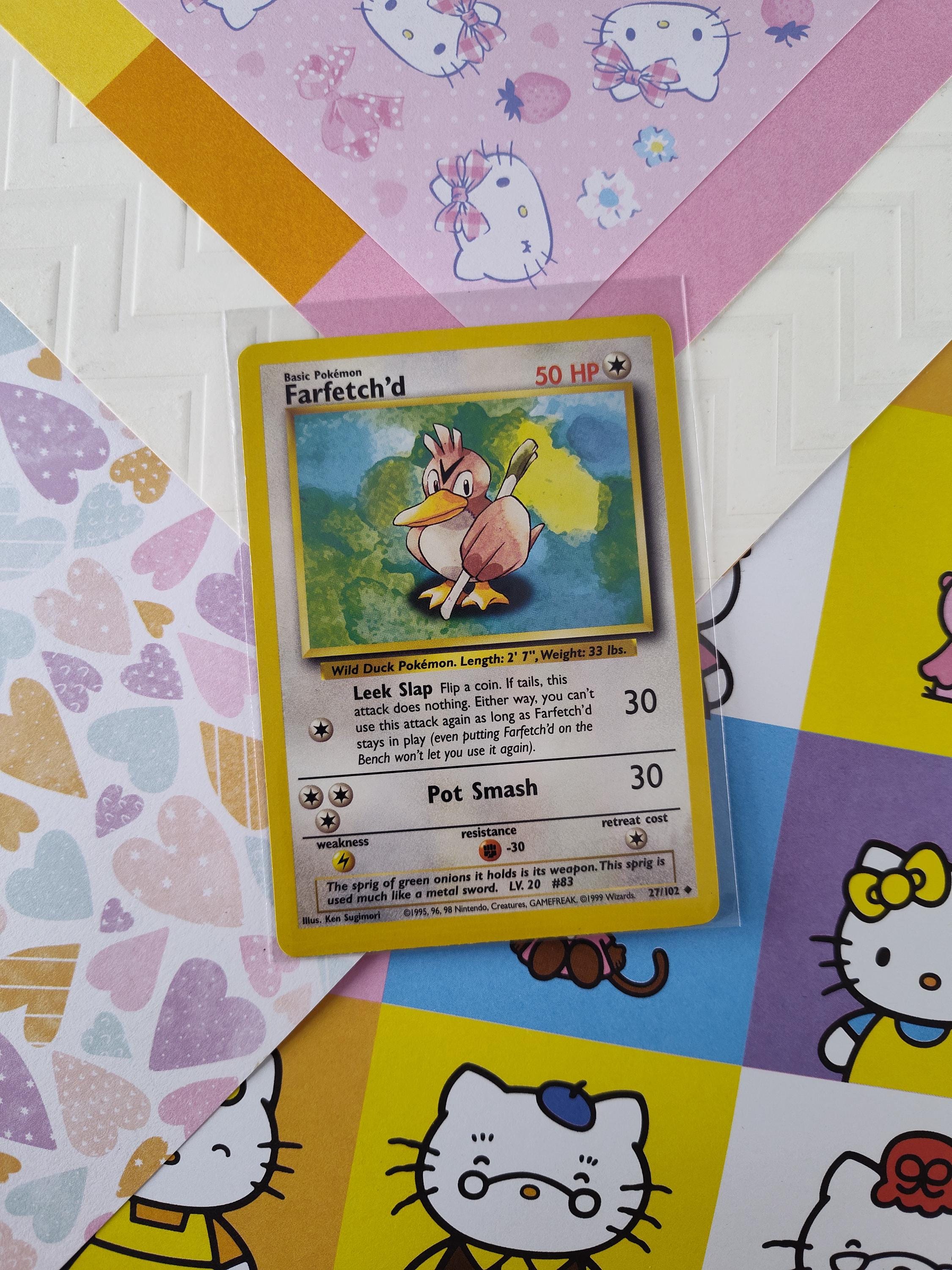 Vintage Uncommon - Farfetch'd Base Set Non-holo Pokemon Card 27/102 - VG (B) - Etsy Vintage Uncommon - Farfetch'd Base Set Non-holo Pokemon Card 27/102 - VG (B) - Etsy