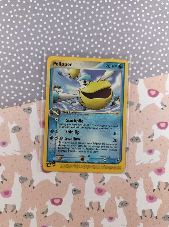 Vintage Rare - Pelipper Ruby & Sapphire Non-Holo Pokemon Card 19/109 - VG  (C)
