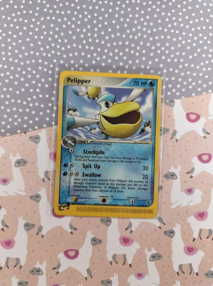 pelipper pokemon card value Pokmon TCG Cards for sale 204/091 / Shiny Rare Card Type / HP / Stage Pelipper 2003 EX: Ruby &