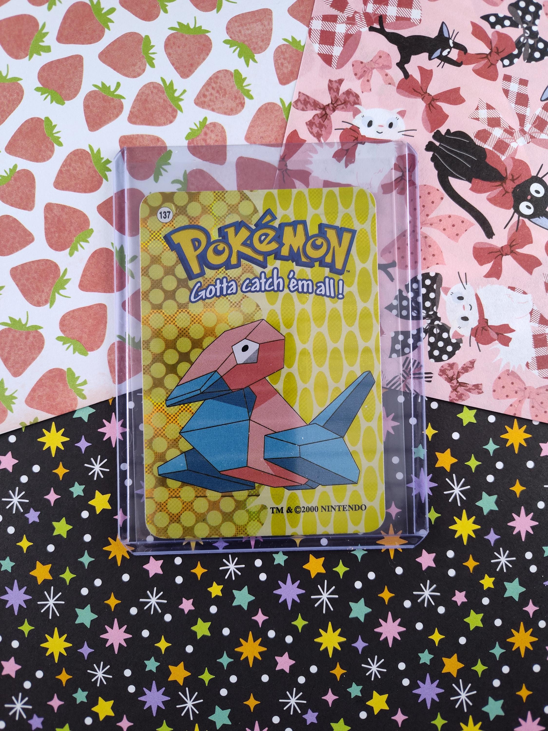 Vintage 1990's Pokemon Trading Vending Prism Shiny Holo Sticker