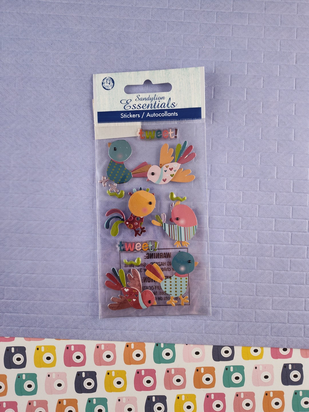 Sandylion Essential Handgefertigte Aufkleber 'Reiseabenteuer' | Für Scrapbooking & Kreative Projekte