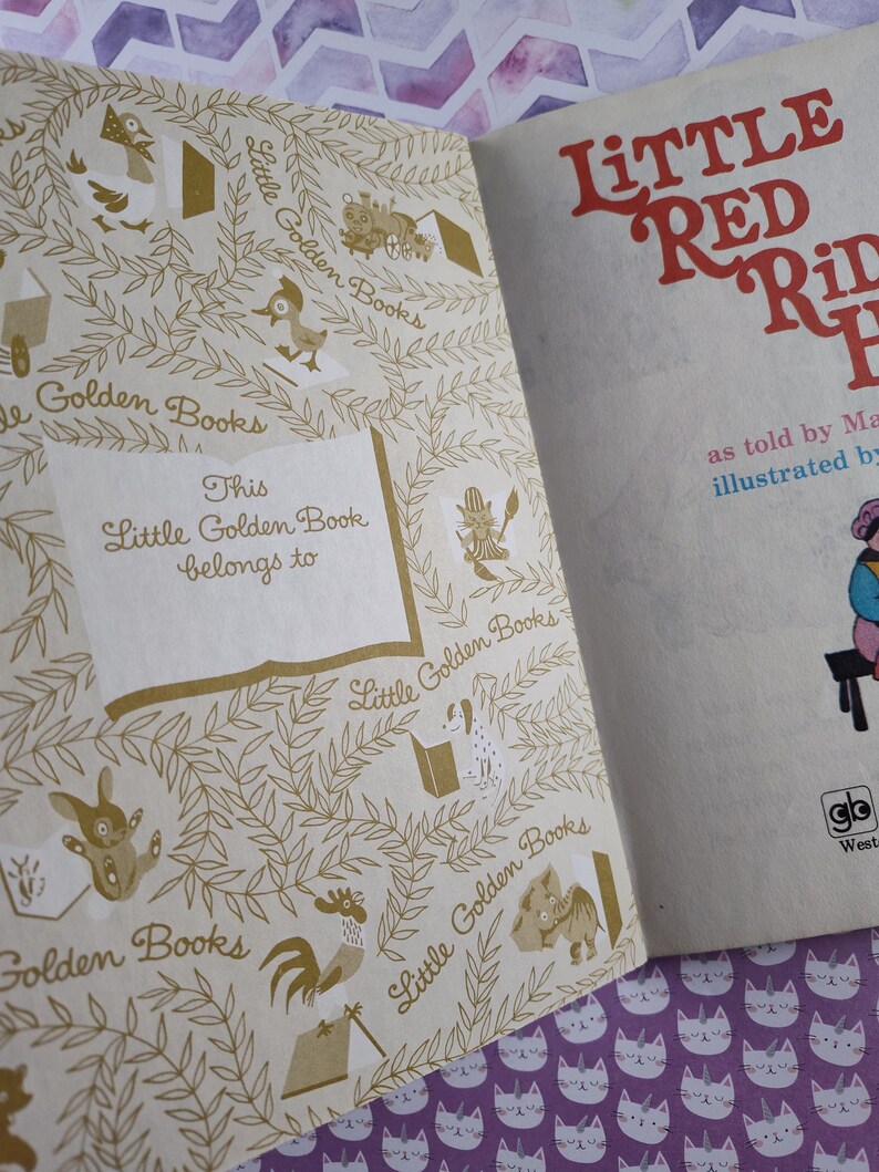Vintage 1979 Little Golden Book: Little Red Riding Hood Hardcover - Etsy