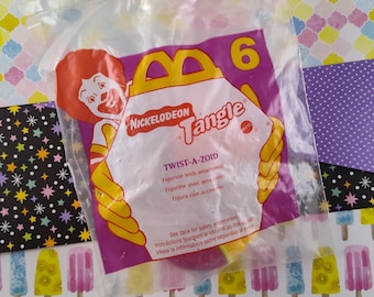 Vintage 1996 Nickelodeon Tangle Twist-A-Zoid McDonalds Toy SEALED
