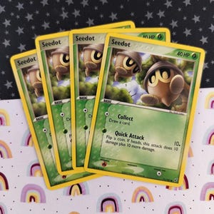 seedot pokemon card (71/107) (Stamped) [EX: Deoxys] if Seedot would be damaged by an attack Seedot 2005 EX: Deoxys #071/107