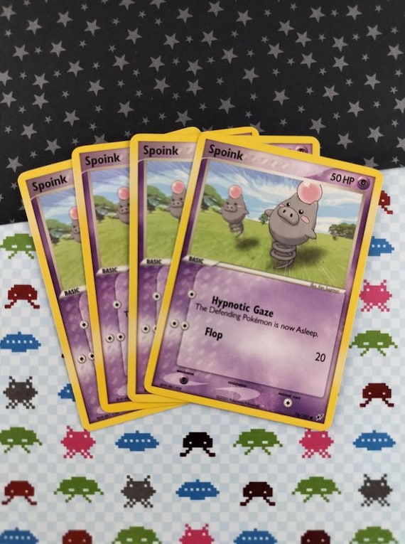 Vintage Common- Set/4 Spoink Ex Deoxys Non-holo Pokemon Cards 76/107 - LP -  Etsy Ireland