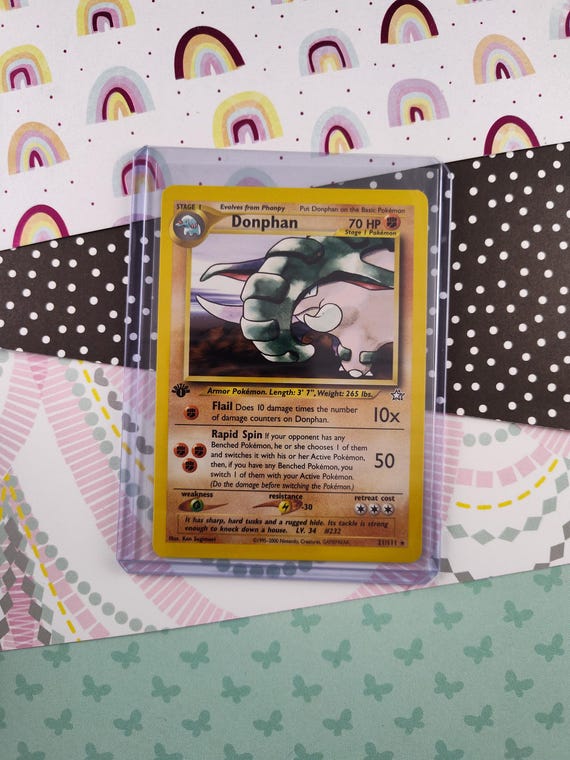 donphan pokemon card - 42/95 Reverse Holo Colorless Artist Donphan ex (Wisdom of Sea