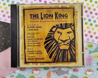 Vintage 1997 Audio CD The Lion King Original Broadway Cast Recording