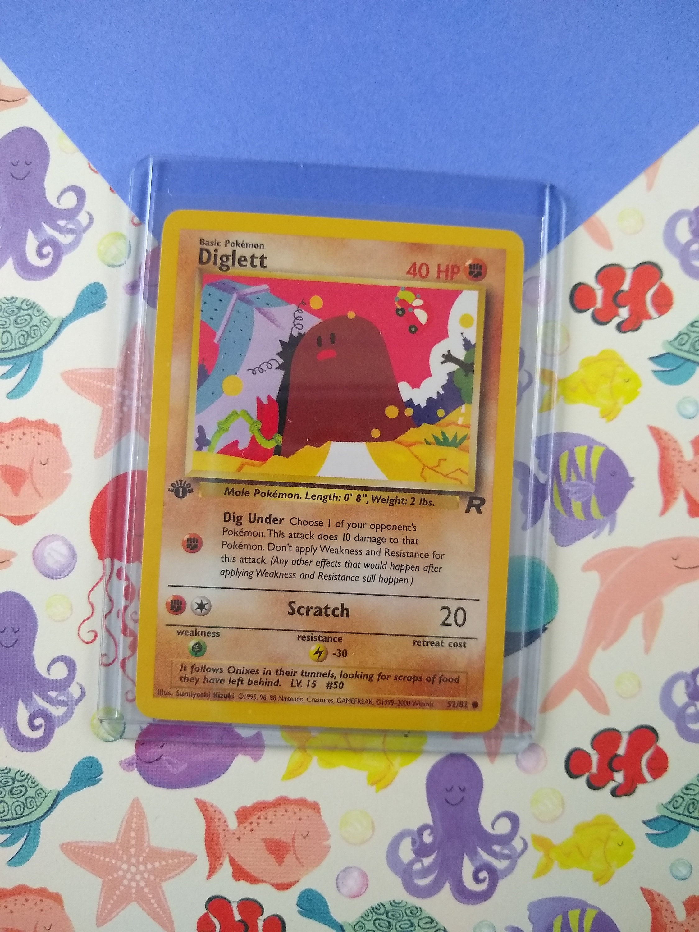 Vintage Common Limited 1st Edition Diglett Team Rocket - Etsy