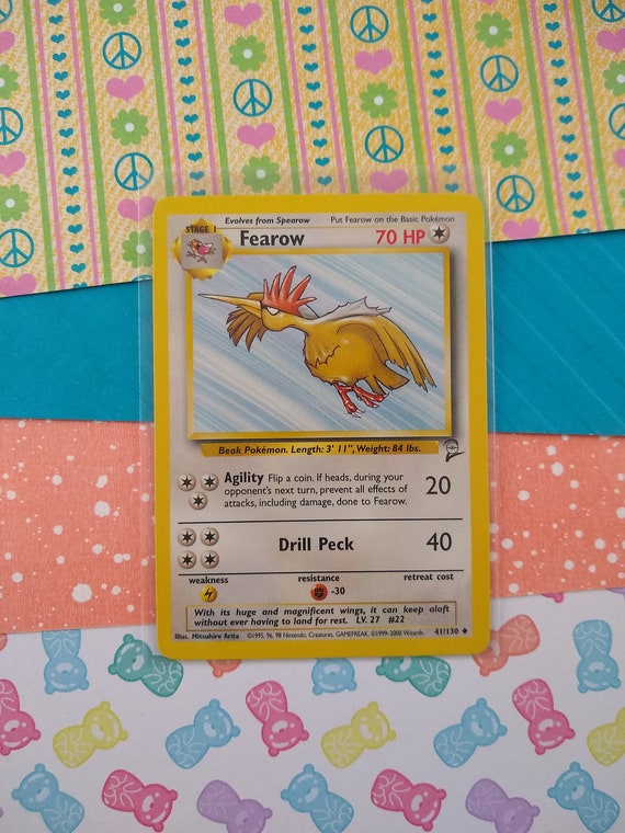 Vintage Uncommon - Fearow Base Set 2 Non-holo Pokemon Card 41/130