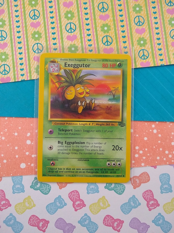 rare exeggutor card Pokemon - Alolan ex 225/191 Round GX GX 180 Move any number of Energy from your Pokemon to your other Pokemon in any way you like Exeggutor 109/108 - Secret Rare