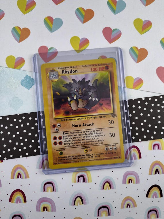 Vintage Uncommon - Rhydon Jungle Non-holo Pokemon Card 45/64 - NM - Etsy