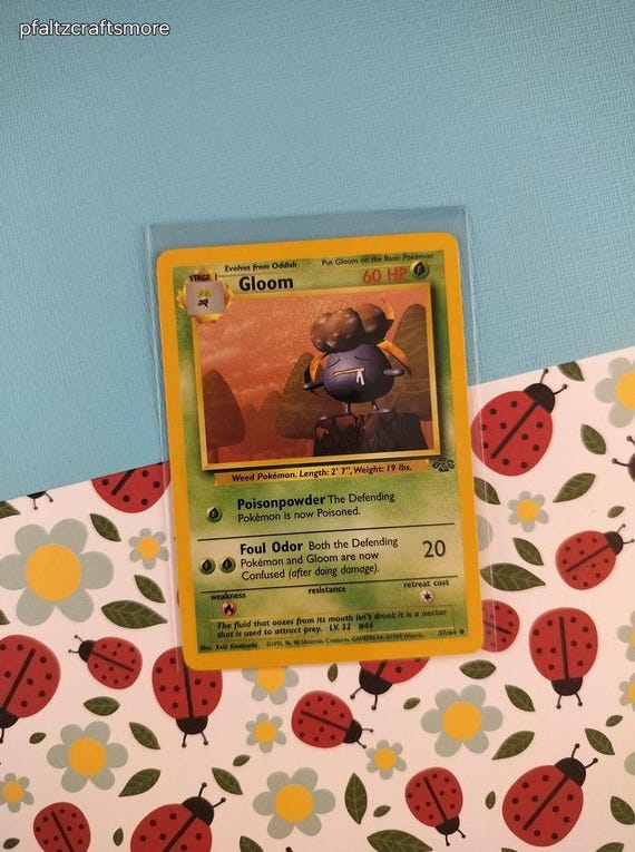 Vintage Uncommon - Gloom Jungle Non-holo Pokemon Card 37/64 - VG - Etsy