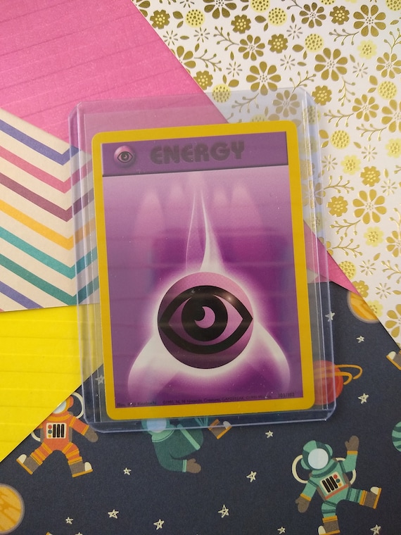Vintage Energy - Psychic Base Set Pokemon Card 101/102 - NM - Etsy