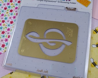 Sizzix Simple Impressions Brass Embossing Folder - Apple w
