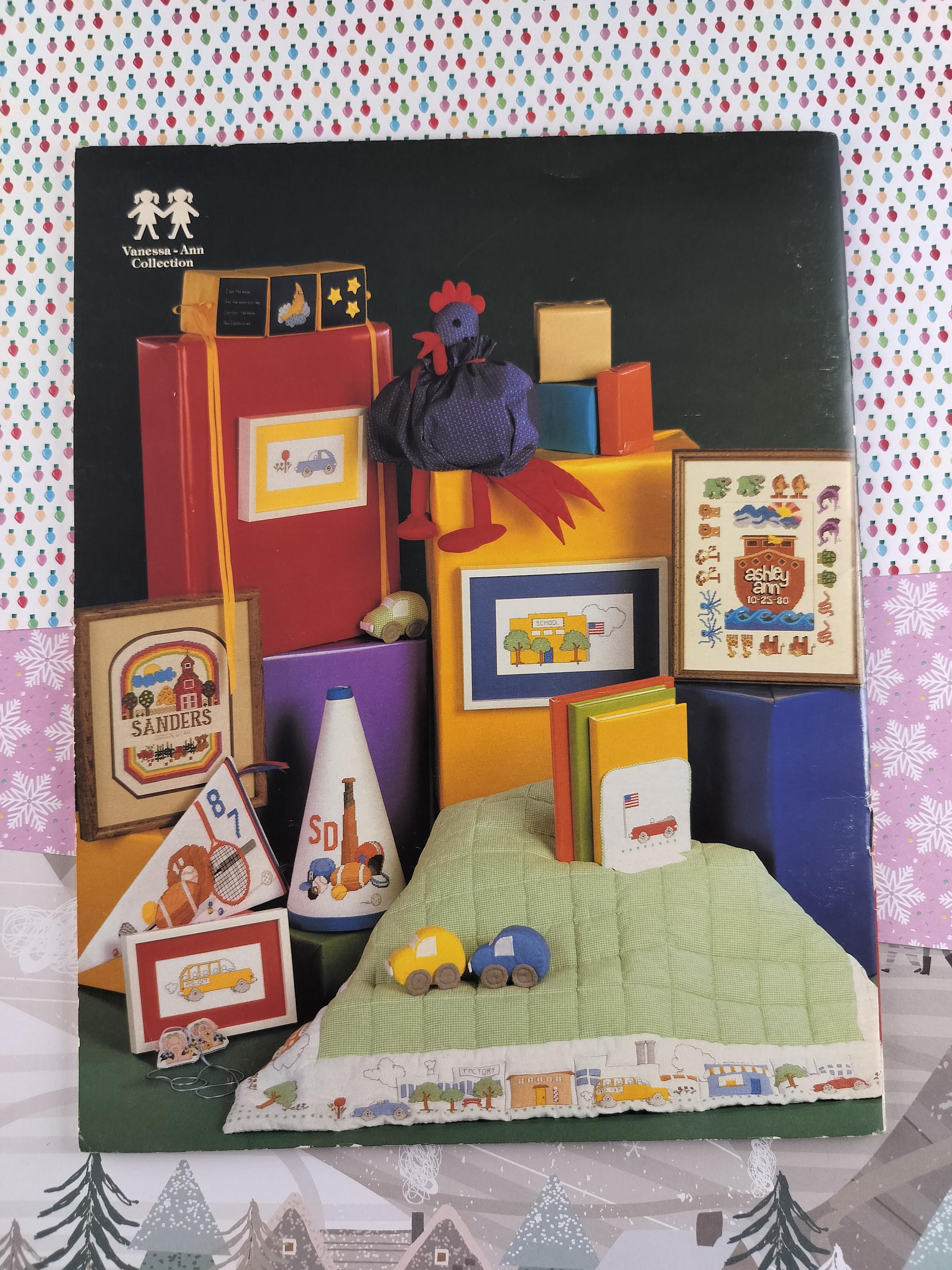Mistletoe Express Vintage 1982 the Mistletoe Express Vanessa-ann Collection Cross Stitch ...