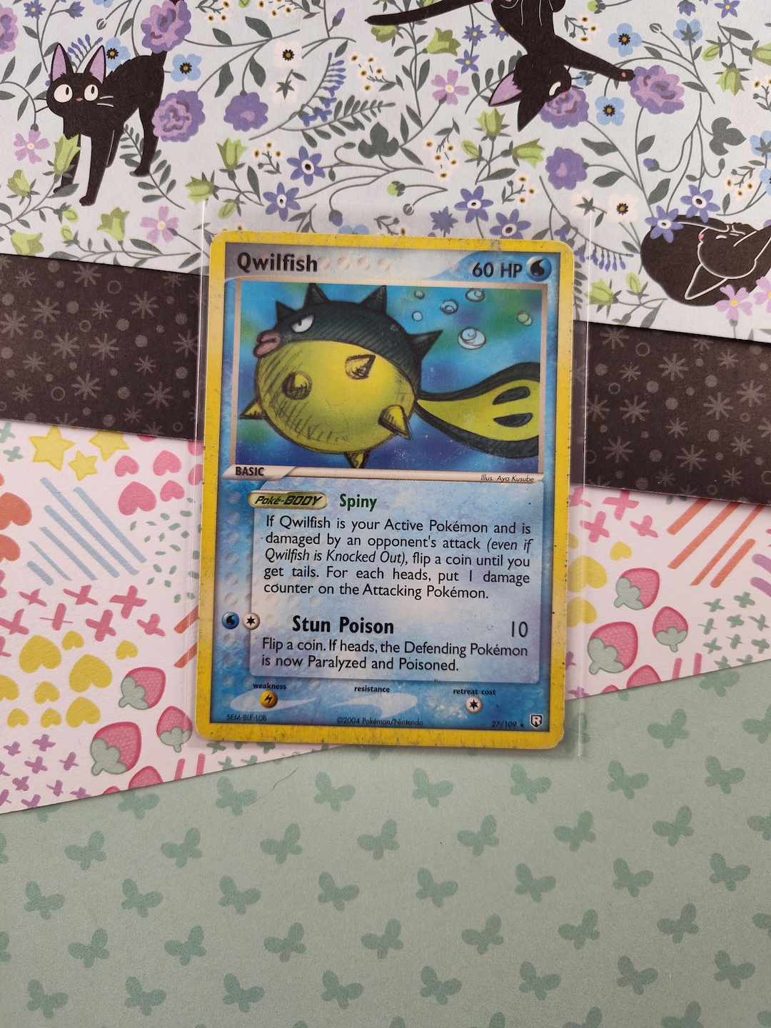 qwilfish pokemon card value (Wisdom of Sea and Sky #53/241, 2-Diamonds) Fusion Strike Type Pokemon Qwilfish Single Card Basic