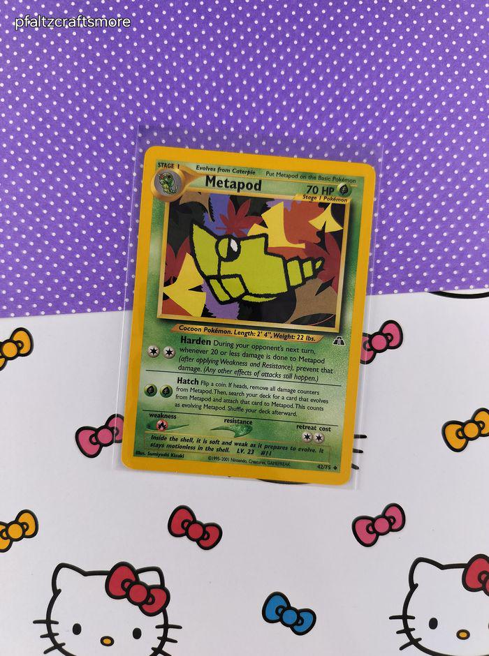 metapod pokemon card Vintage Uncommon - Metapod Neo Discovery Non-holo Pokemon Card 42/75 - VG