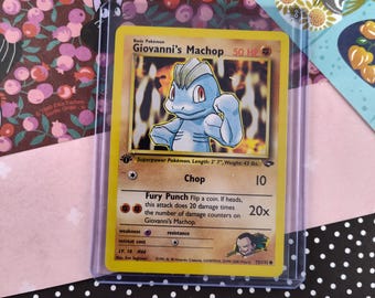 Vintage Common - 1st Edition Giovanni's Machop Gym Challenge Non-holo Pokemon Card 72/132 - NM - Etsy Vintage Common - 1st Edition Giovanni's Machop Gym Challenge Non-holo Pokemon Card 72/132 - NM - Etsy
