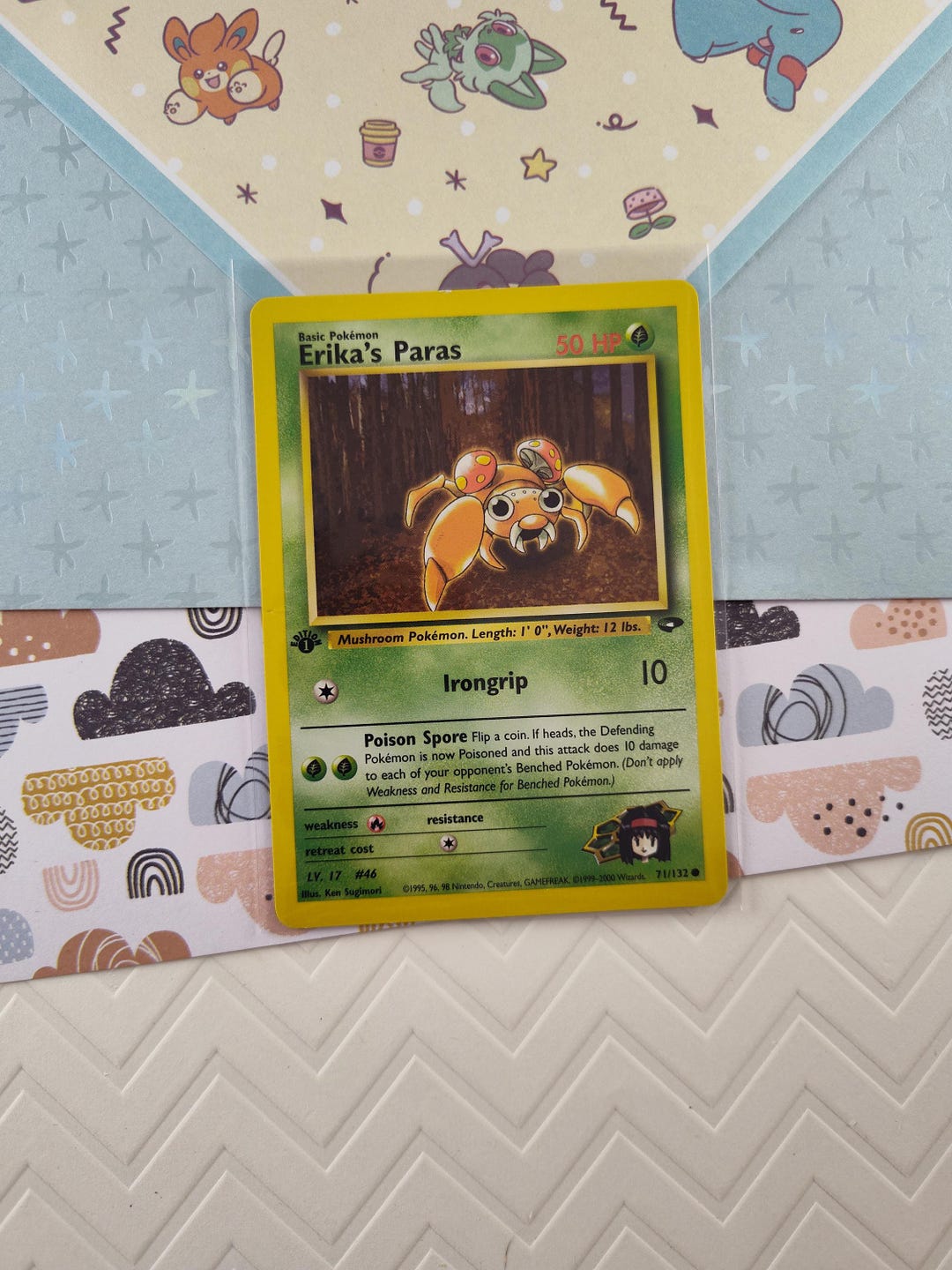 1995 paras pokemon card Gym Challenge Common Erika's #71 [2] Scratch (20) [GG] Spore 1995 Pokemon Paras | eBay