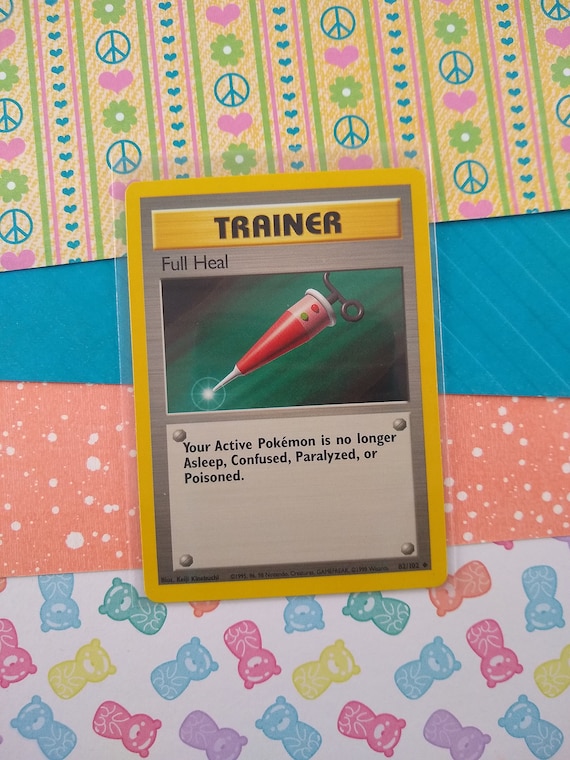 Vintage Uncommon - Full Heal Base Set Non-holo Pokemon Card 82/102 - VG -  Etsy