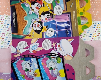 Vintage 1995 McDonald's Flat/Unused Happy Meal Box, Animaniacs