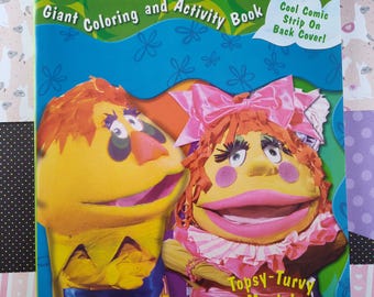Vintage 2005 Il mondo di Sid e Marty Kroft, H.R. Pufnstuf Libro gigante da colorare e attività