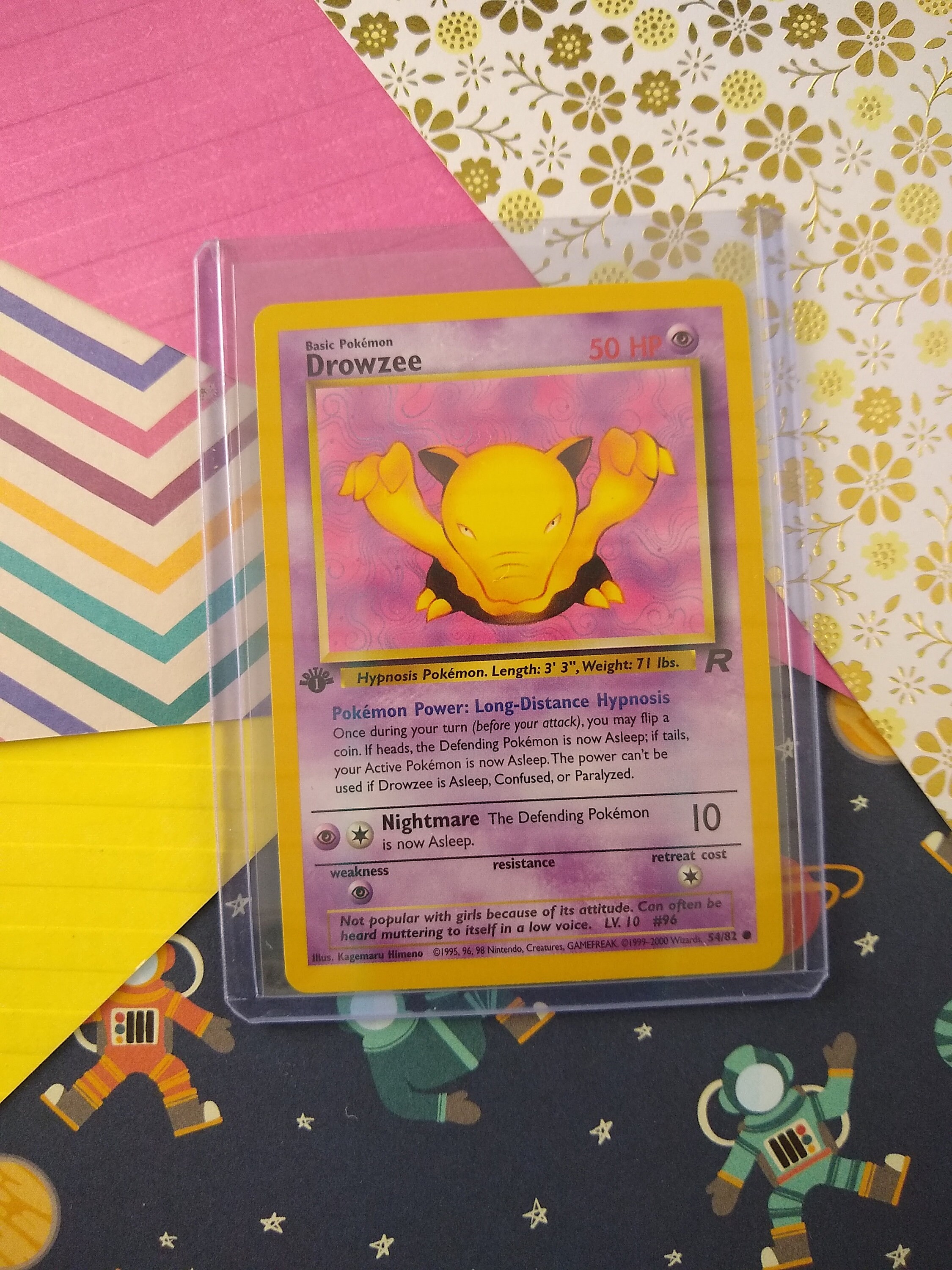 CLEARANCE Vintage Common - 1st Edition Drowzee Team Rocket Non-holo Pokemon Card 54/82 - NM - Etsy CLEARANCE Vintage Common - 1st Edition Drowzee Team Rocket Non-holo Pokemon Card 54/82 - NM - Etsy
