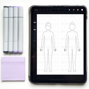 Little Miss Mannequin Sketch Template