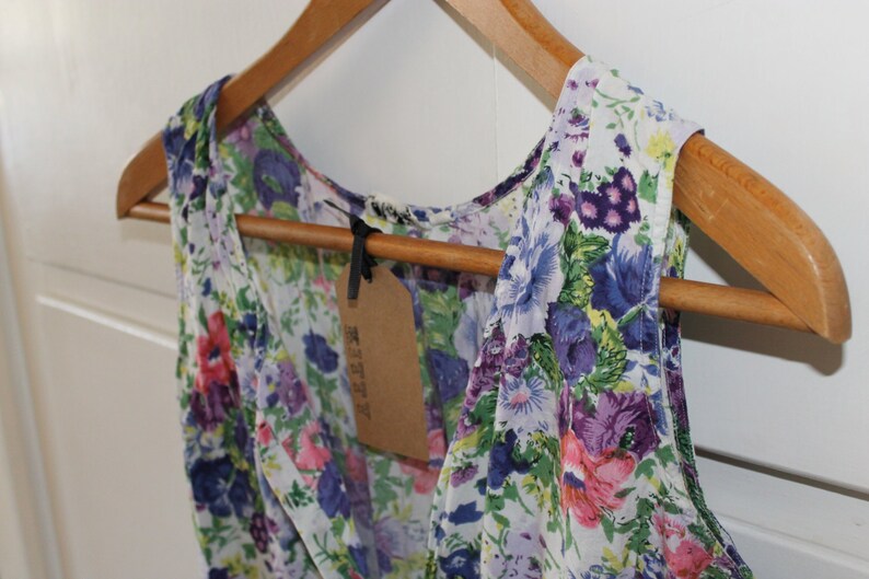 Vintage Floral Playsuit Size 10 12
