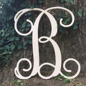 SALE- 15 piece BULK SET- 12&quot; Vine on 1/2&quot; Birch 15 pieces you choose the letters!