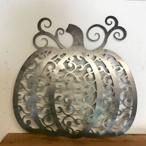 Metal Scroll Pumpkin