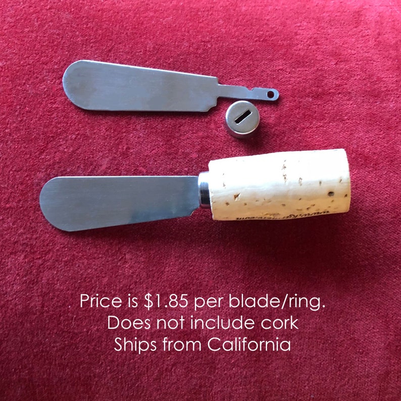 Cheese Spreaders Hostess Gift Wine Cork Appetizer Spreader Etsy