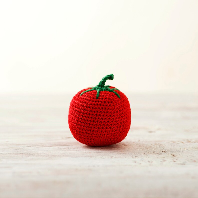 Crochet Tomato Crochet Vegetables Amigurumi Play Food Crochet Etsy