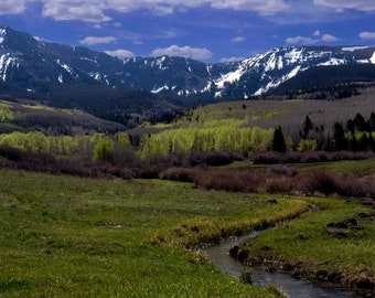 Impressions de photographie de paysage du col de l'ours noir dans les montagnes de San Juan du Colorado 5 x 7, 8 x 10, 11 x 14 maison et bureau Art mural déco