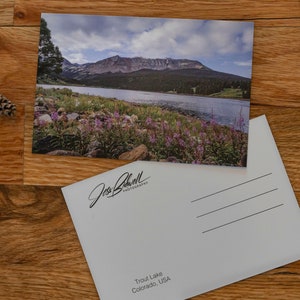 Carte postale du Colorado, Trout Lake, Telluride, Colorado, États-Unis, Papeterie, Illustration de la nature, Cartes postales d'art