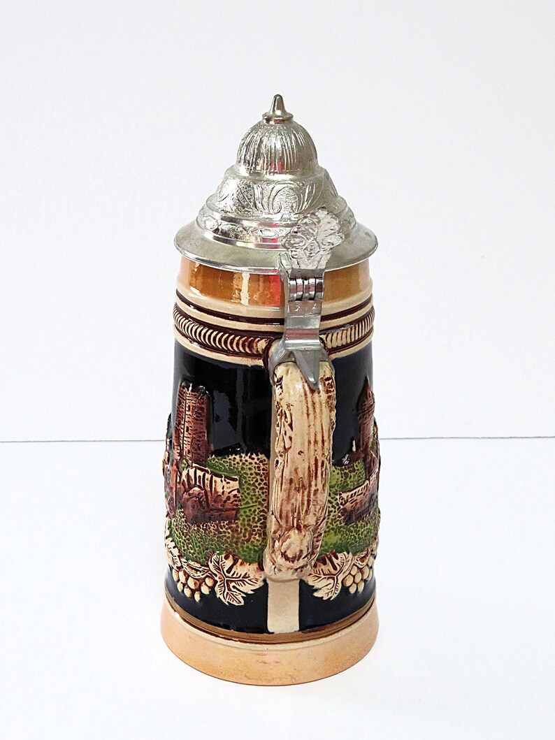 Vintage Beer Stein Original King Duesseldorf Germany 700 Etsy