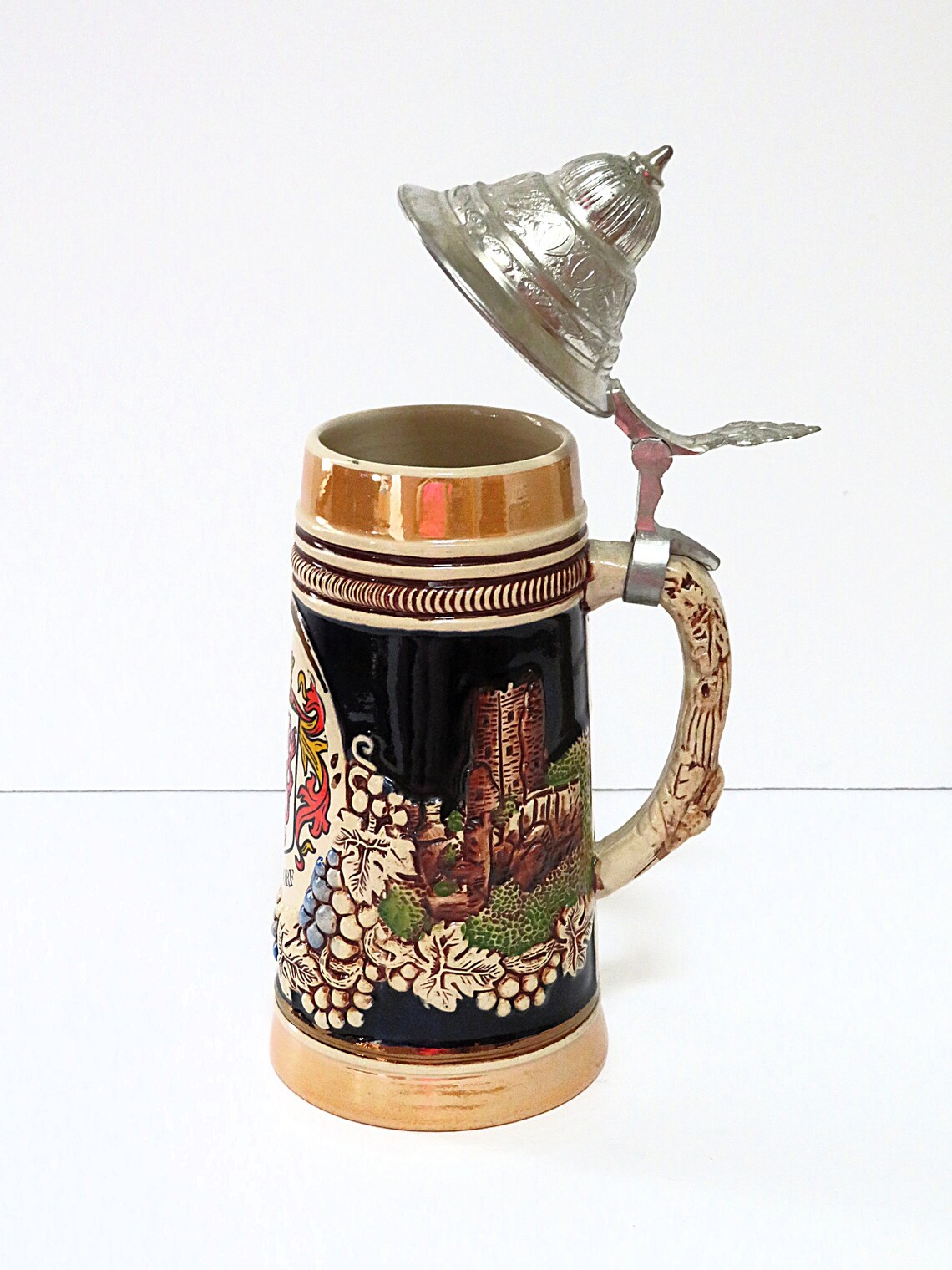 Vintage Beer Stein Original King Duesseldorf Germany 700 Etsy