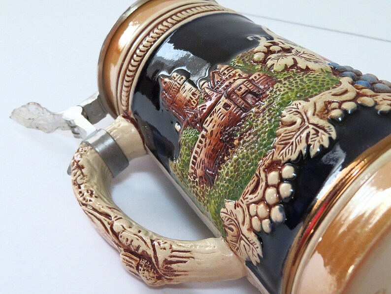 Vintage Beer Stein Original King Duesseldorf Germany 700 Etsy